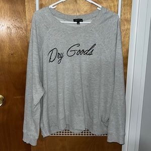 Oversized Gray Cropped Sweatshirt
